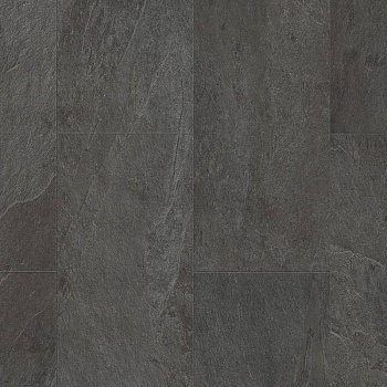 Виниловый ламинат Quick Step LIVYN Ambient Glue Plus AMGP 40035 Сланец Чёрный