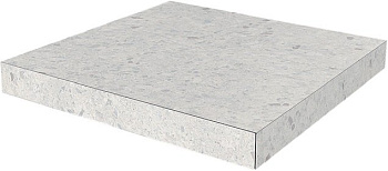 Ступень угловая клееная Терраццо серый светлый  33x33x0,9