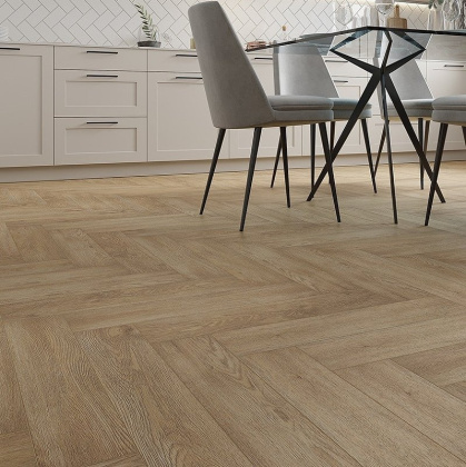 SPC ламинат Alpine Floor  Light Parquet ЕСО 13-3 Дуб Ваниль Селект (4мм/43/1,95м2) (600мм*125мм), м2