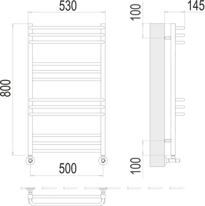 Полотенцесушитель Terminus Соренто П12 500х800 Полотенцесушитель Terminus Соренто П12 500х800