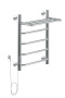 Полотенцесушитель электрический Aquanet Fiona 60х50 Тэн слева, с полкой