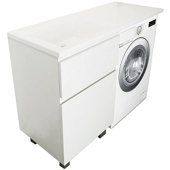 Комплект мебели Dallas Luxe 1150х482 левосторонний напольный 2 ящика (ШхГхВ) 498х476х860