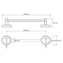 Полотенцедержатель 655 мм