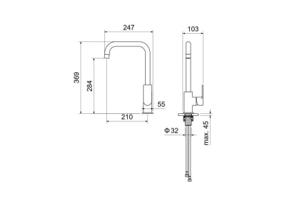 Смеситель для кухни AQUATEK AQ1480CR ЛИРА