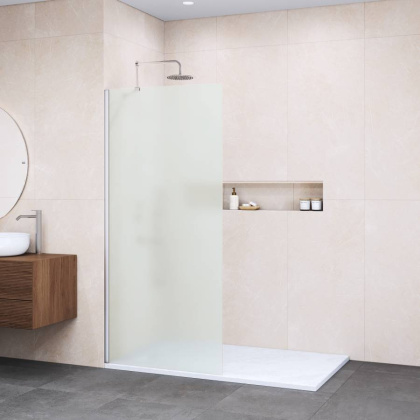 Душевая перегородка 60*195 RGW WA-102 Хром/Матовое/6 мм (590-605) (Easy)