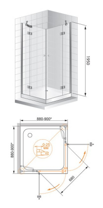 VERONA-W-A-2-120-P-Cr Душевой уголок VERONA-W-A-2-120-P-Cr Душевой уголок