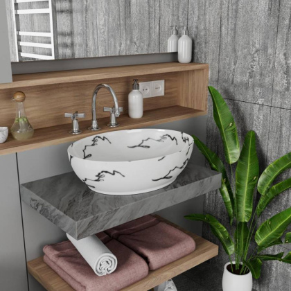 Умывальник Point Артемида 51 PN43151WB овальный, белый