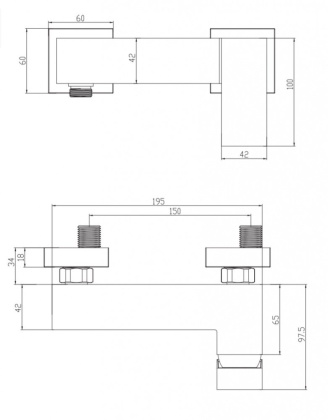 Смеситель для душа OMNIRES FRESH FR7140CR (хром) Смеситель для душа OMNIRES FRESH FR7140CR (хром)