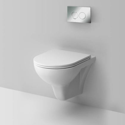 IS70151.901700 Инсталляция с клавишей ProC L глянец. Хром с подвесным унитазом Gem FlashClean с сид м/лифт