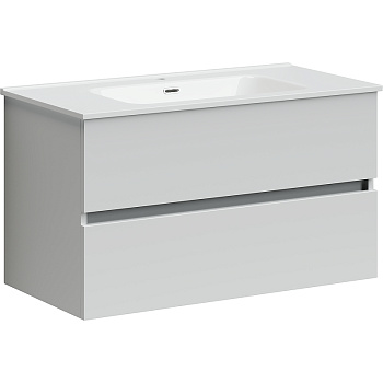 Тумба подвесная SANCOS Urban 890х450х550, c двумя ящиками оснащенными доводчиками, белый глянец , арт. UR90W Тумба подвесная SANCOS Urban 890х450х550, c двумя ящиками оснащенными доводчиками, белый глянец , арт. UR90W