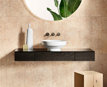 Модуль 120 см под раковину с выдвижным ящиком, правосторонний, темный вяз