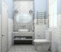 Плитка настенная 9010 Аккорд белый грань (28,5см*8,5см*9,2мм) (40шт/0,97м2) глянцевый, м2