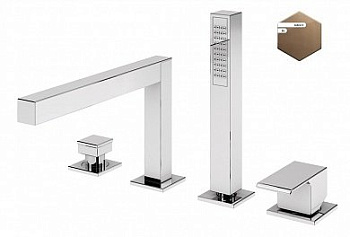 PORTA-BVDM4-SS Смеситель на борт ванны врезной, на 4 отверстия, исполнение sunset PORTA-BVDM4-SS Смеситель на борт ванны врезной, на 4 отверстия, исполнение sunset
