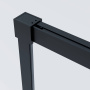 Душевой уголок Soft 2 VSR-3SO28010CLB, 1000*800, черный, стекло прозрачное