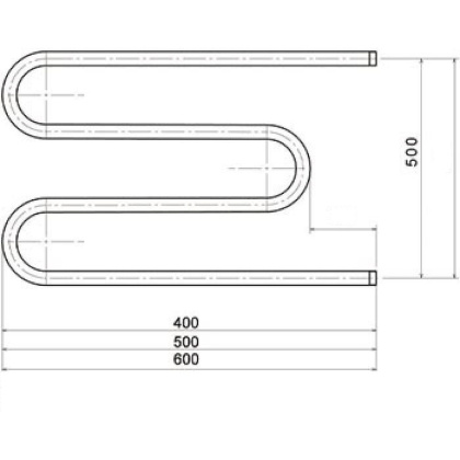 Полотенцесушитель М3/4" 50*50 с креплениями