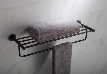 Полочка для полотенец Timo Saona Black 13058/03