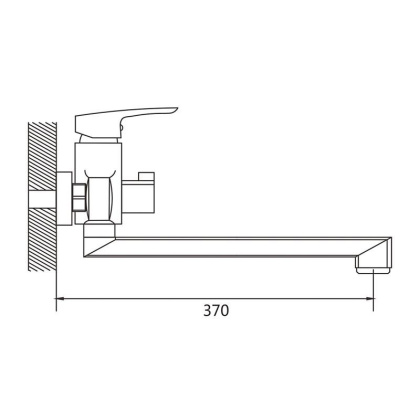 Смеситель для ванны Shevanik S85 S8522 Смеситель для ванны Shevanik S85 S8522