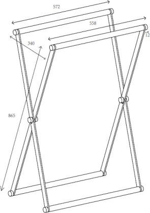 Рамка от корзины для белья Allen Brau Priority 6.32001-87 черный матовый
