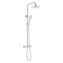 Смеситель для душа с термостатом и верхним душем, хром TERMO, арт. 34291TM