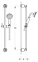 LIBERTY-F-SD-01 Душевой гарнитур Цвет Хром 