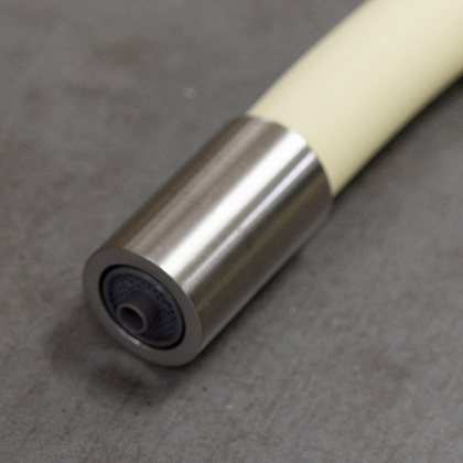 Смеситель для кухни с гибким изливом, с подключением к фильтру питьевой воды, латунь/никель/бежевый Смеситель для кухни с гибким изливом, с подключением к фильтру питьевой воды, латунь/никель/бежевый