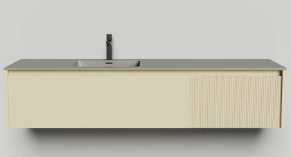 Подвесная тумба Domino 1800, эмаль, под встраиваемую раковину