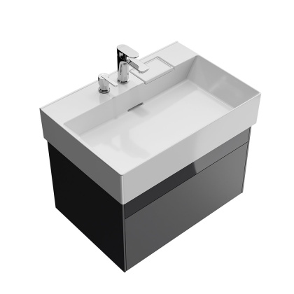 Тумба LOGICA подвесная 2 ящика 70 см, стальной серый LO.70.2\ST