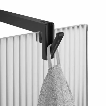 Душевая перегородка CRISTALLO с рифленым стеклом, 100х210, матовый черный Душевая перегородка CRISTALLO с рифленым стеклом, 100х210, матовый черный