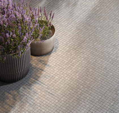 Декор MBS003 Про Лаймстоун Спакко серый светлый матовый 20см*20см*9мм (1уп/1шт/)мозаичный, шт