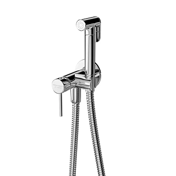 Смеситель с гигиеническим душем встроенного монтажа, хром