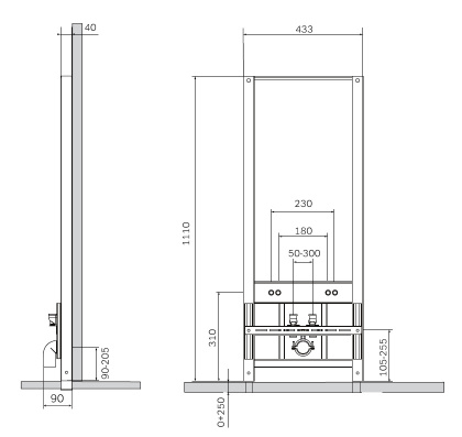 I032701 Система Инсталляция для биде I032701 Система Инсталляция для биде