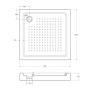 Акриловый поддон CEZARES TRAY-A-A-95-15-W Акриловый поддон CEZARES TRAY-A-A-95-15-W