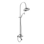 LORD-CVD-30-01-M Душевая стойка со смесителем для ванны, верхним и ручным душем, 30 см Исполнение: Хром, Ручки: Хром 