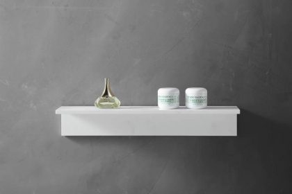 Полочка для ванной комнаты ABBER Stein AS1654 белая матовая Полочка для ванной комнаты ABBER Stein AS1654 белая матовая