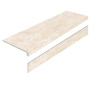 Ступень L из керамогранита MYSTICAL CHARM CREMA 32х120 MATT с подступенником