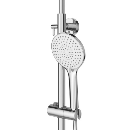 AURORA Душевая стойка со смесителем и изливом, хром AURORA-VSCM-CRM
