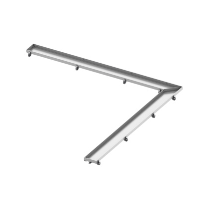 Основа для плитки TECEdrainline под облицовку плиткой "plate", для углового душевого канала 90°, 1000 х 1000