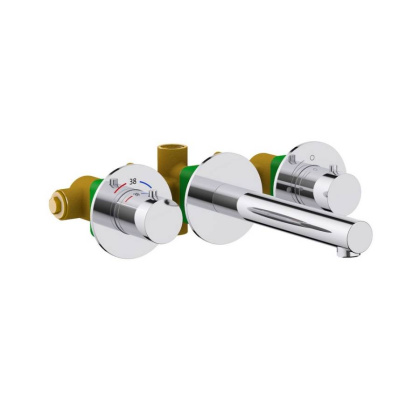 Смеситель TIMO Saona 2382/00SM для раковины встроенный с термостатом, хром