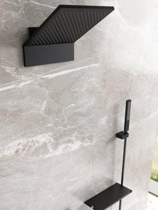 Душевой комплект Futura VSFW-2F11TMB термостатический встраиваемый, 3 режима, черный