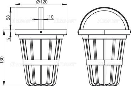 Корзина - черная Корзина - черная