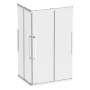 W84G-403-12090-MТ Душевое ограждение Func Square Slide 120х90, мат Хром, прозрачное