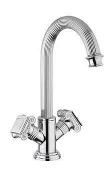 OLIMP-LS2-03/24-O Смеситель на раковину с донным клапаном, золото, ручки золото OLIMP-LS2-03/24-O Смеситель на раковину с донным клапаном, золото, ручки золото