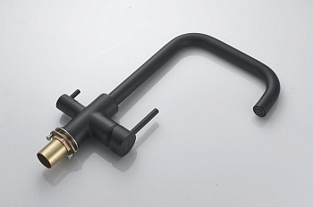 Смеситель для кухни латунь, черный S228H