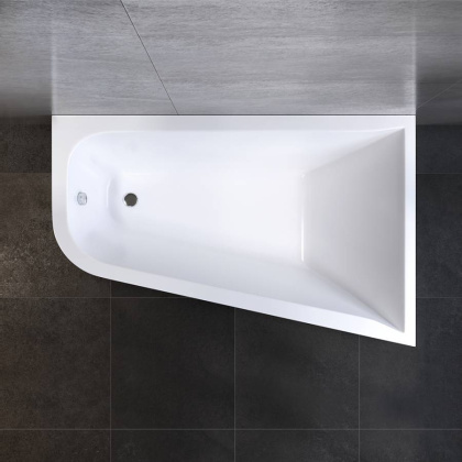 Акриловая ванна spirit ассиметричная 160x100, без слива-перелива, правосторонняя