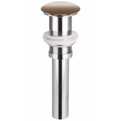 Донный клапан без перелива с керамической накладкой с системой "Click-Clack"