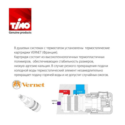 Душевая система Timo Saona SX-2370/18SM скрытого монтажа, с термостатом, черное золото