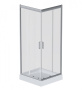 W90G-403-090MT Gem душ.ограждение 90х90 квадрат,стекло прозрачное,профиль мат. серебро, без поддона