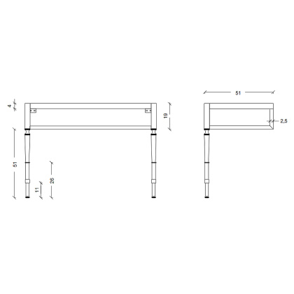 Консоль VOGUE 100 Золото 890-G Boheme