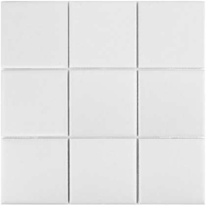 Керамическая мозаика, White Matt 97х97, 10х10 см Керамическая мозаика, White Matt 97х97, 10х10 см