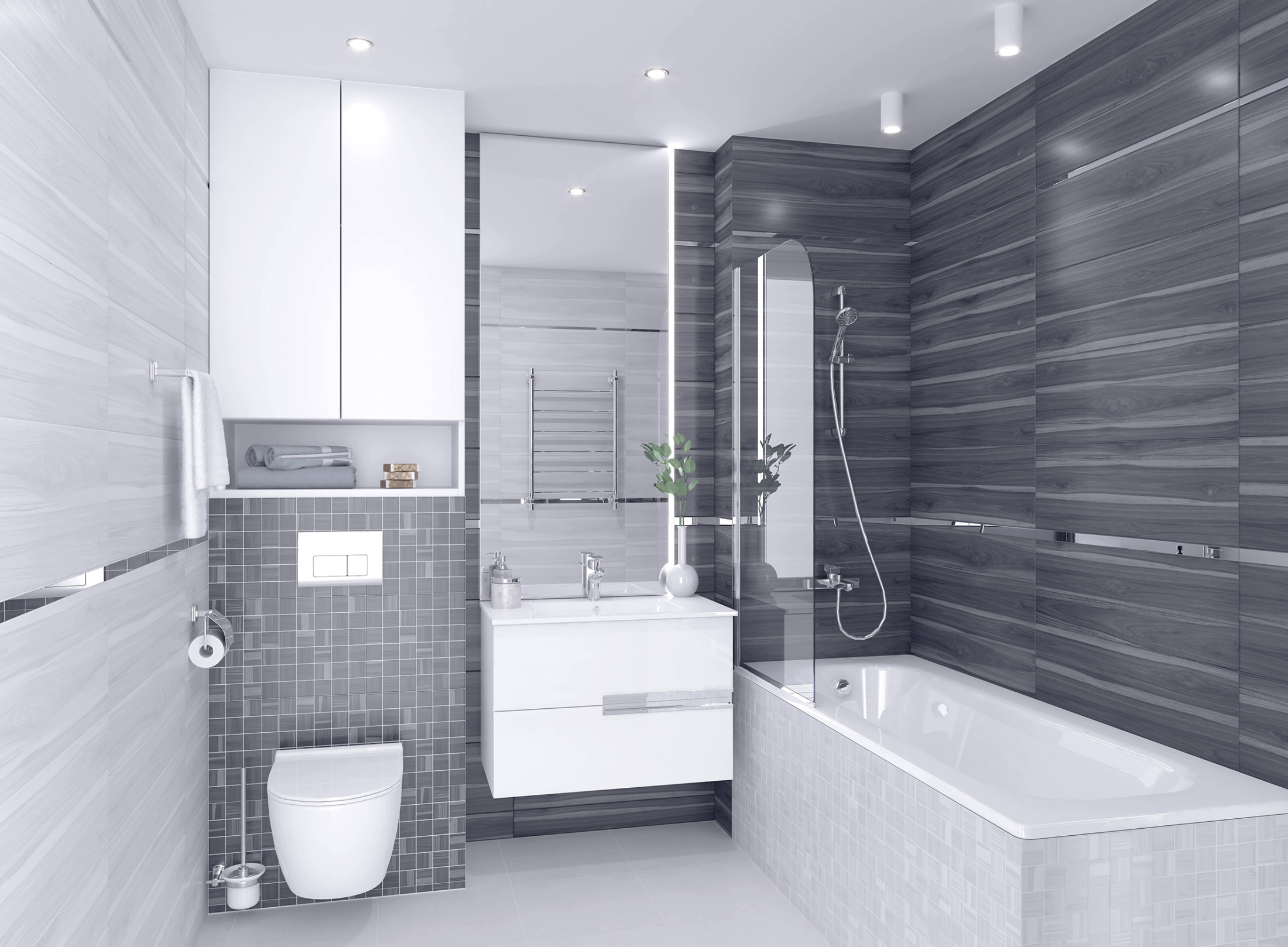 Мозаика Blackwood чёрный 30х30,шт.